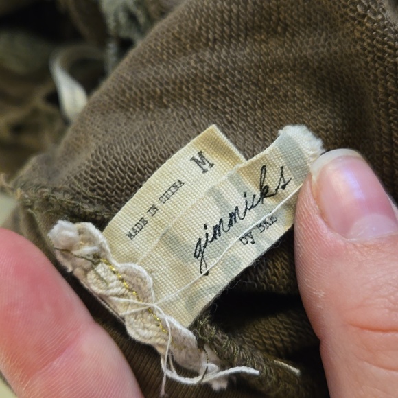 Gimmicks by BKE Olive Green Beaded Fringe Jacket - Picture 9 of 9